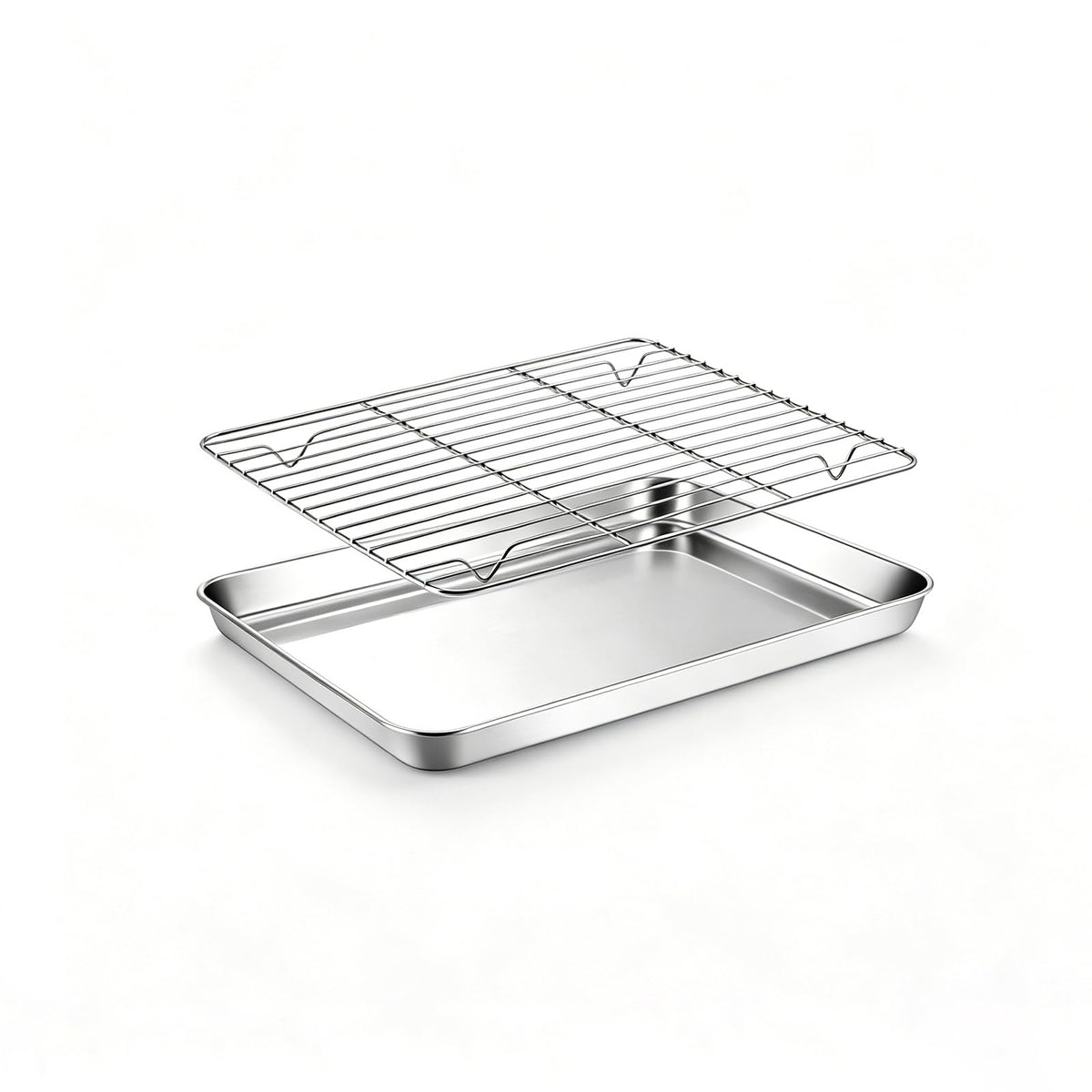 Onader 18x13 Inch Large Half Baking Sheet Pan with Wire Cooling Rack Set