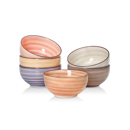 Selamica Ceramic Dipping Bowls, 4 OZ Mini Bowls, Set of 6, Maillard