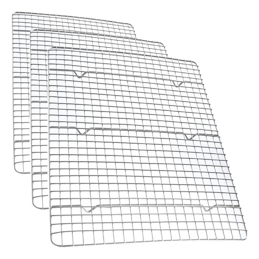 USA Pan Half Sheet Bakeable Cooling Rack, Steel Nonstick Wire