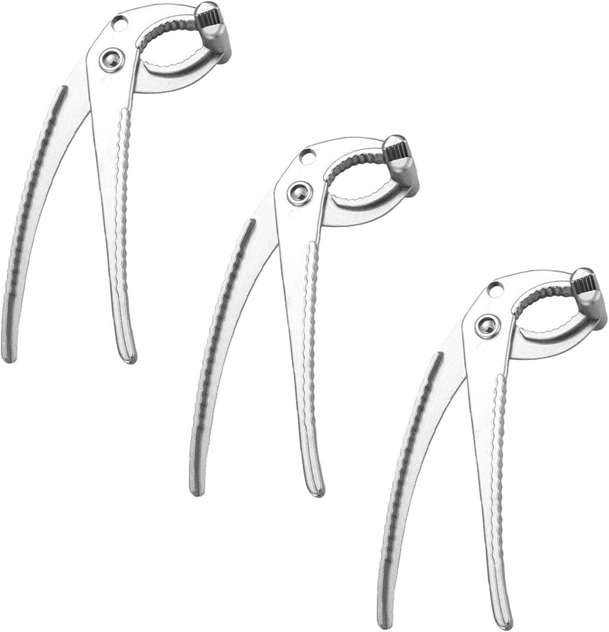 IMIKEYA 3pcs Aluminium Alloy Bowl Gripper Anti-scalding Dish Tongs Ergonomic Multi-function Clip for Safe Lifting of Hot Plates and Dishes Kitchen
