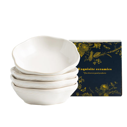 Reactive Glaze Dipping Bowls, Soy Sauce Dishes Set of 4