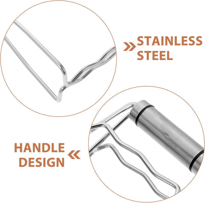 Stainless Steel Foldable Hot Dish Bowl Clip Gripper Tongs
