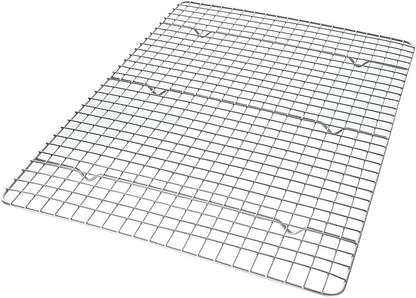 USA Pan Half Sheet Bakeable Cooling Rack, Steel Nonstick Wire
