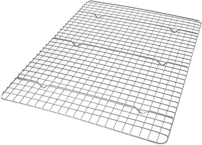 USA Pan Half Sheet Bakeable Cooling Rack, Steel Nonstick Wire