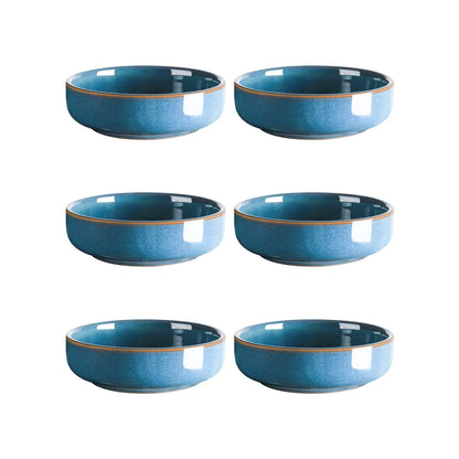 Selamica Ceramic Soy Sauce Dish, 2.6 Oz Dipping Bowls Set of 6, 3.5 Inch Pinch Bowls for Dip, Side Dish, Condiments, Sushi, Matte Black