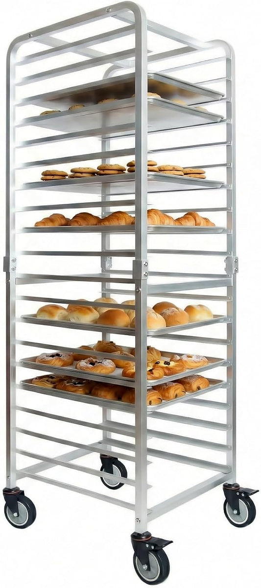 lopeztek Commercial 20-Tier Half & Full Sheet Pan Rack with Wheels