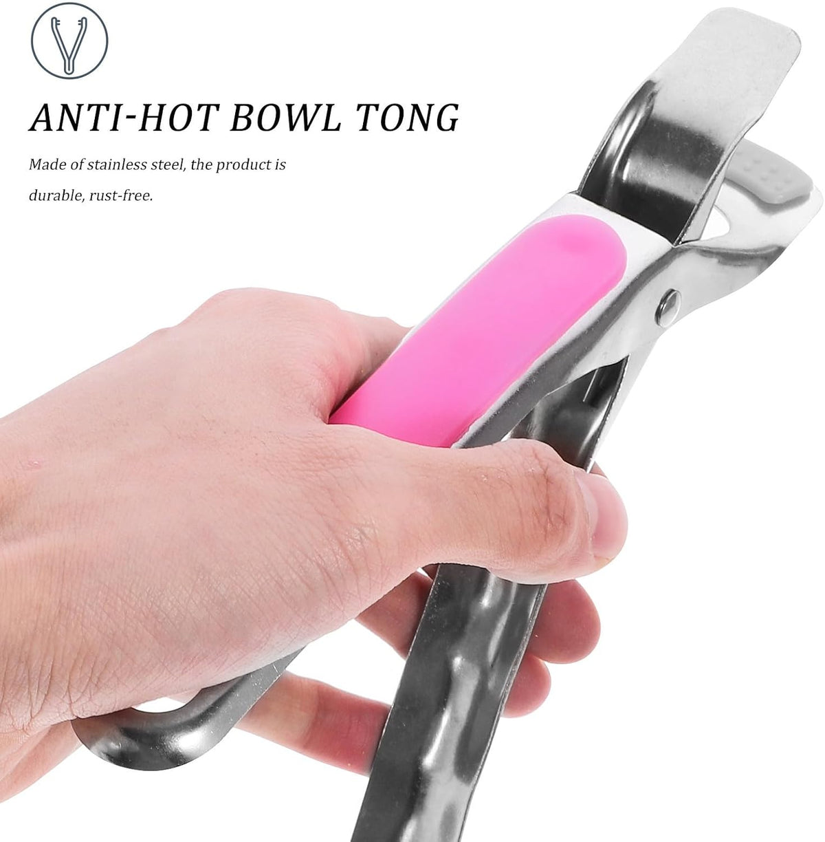2pcs Stainless Steel Kitchen Clips for Hot Dishes, Air Fryer Use