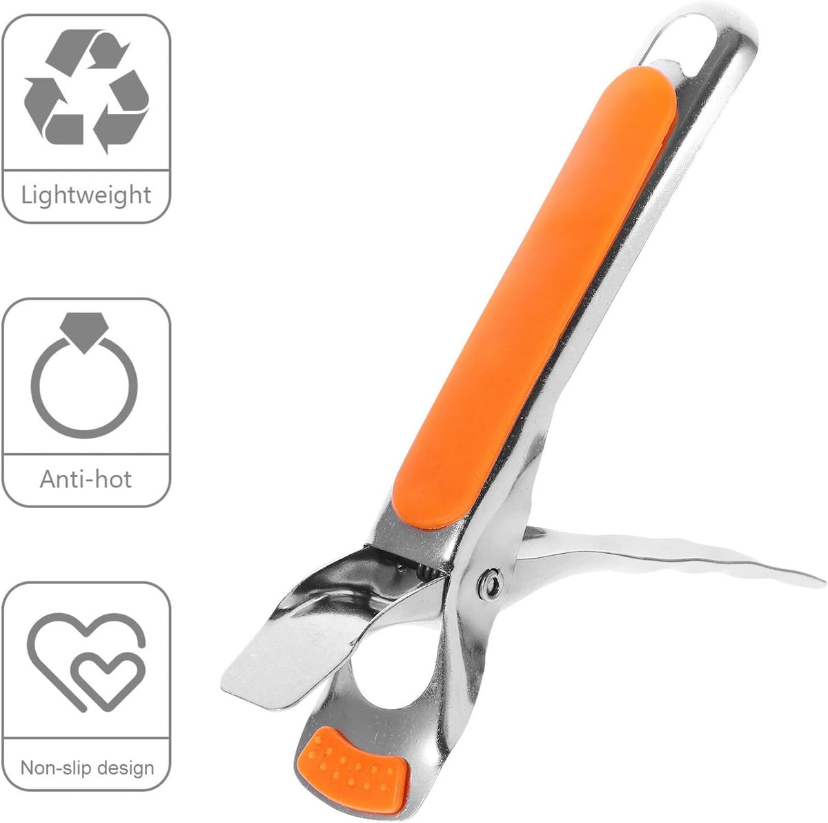 2pcs Stainless Steel Kitchen Clips for Hot Dishes, Air Fryer Use