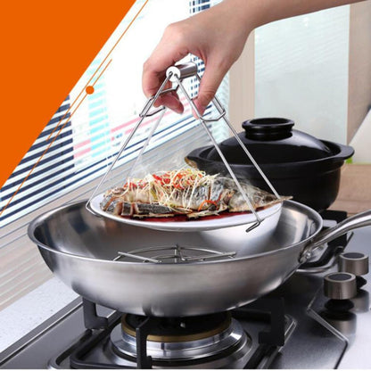Plate Tongs Stainless Steel Heat Resistant Bowl Clip for Pot Steamer