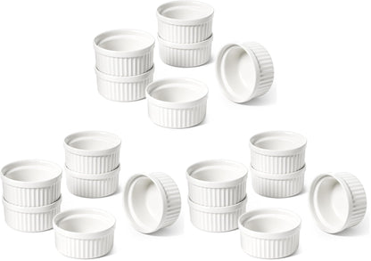 LE TAUCI Ramekins 4 OZ, Set of 6, Forest Green