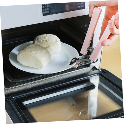 2pcs Scalding Bowl Plate Clamp Non-slip Kitchen Gadget Hot Dish Gripper for Home Bar Restaurant