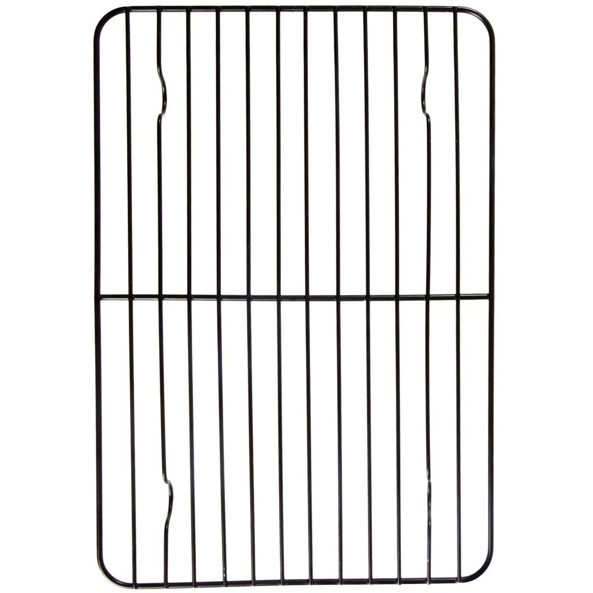 CHEFMADE Baking and Cooling Rack, 13.5-Inch Non-Stick Stackable Collapsible Rectangle Wire Rack for Oven Baking (Black)