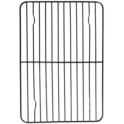 CHEFMADE Baking and Cooling Rack, 13.5-Inch Non-Stick Stackable Collapsible Rectangle Wire Rack for Oven Baking (Black)