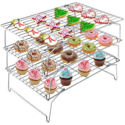 TeamFar Cooling Rack, 5-Tiers Stainless Steel Baking Cooling Wire Rack