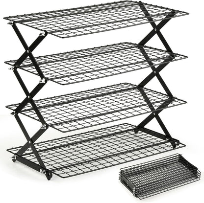 OTYMIOW 4 Tier Collapsible Cooling Rack for Cooking and Baking