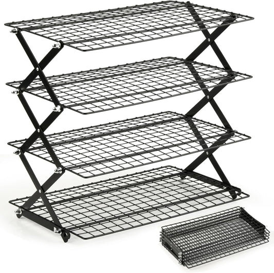 OTYMIOW 4 Tier Collapsible Cooling Rack for Cooking and Baking