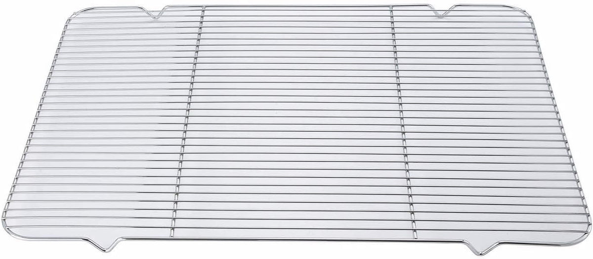 Winco Icing/Cooling Rack with Built-in Feet, 16.25-Inch by 25-Inch, Medium, Chrome