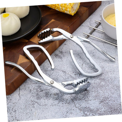 Zinc Alloy Bowl Clip Multi-function Dish Lifter Walnut Opener Kitchen Gadget for Safe Handling of Hot Plates Bowls Essential Home Kitchen Tool