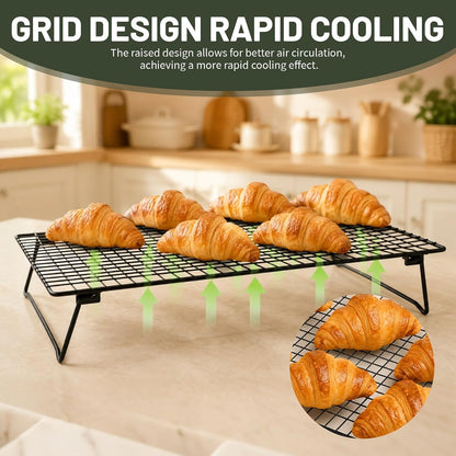 Sourdough Bread Cooling Rack, 2-Pack Heavy-Duty Baking Cooling Racks