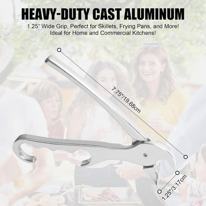 Pan Gripper - Aluminum Alloy Tongs for Hot Dishes,Oven - Hot Plate Gripper