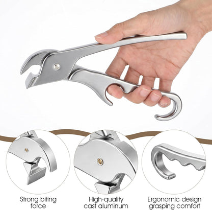 4 Pack Pizza Pan Gripper, Aluminum Hot Plate Grabber Clip for Safe Handling, 7.7 Inch Long Ergonomic Oven Mitt Alternative, Camping Cooking Tools for Baking Dishes, Microwave, and Serving