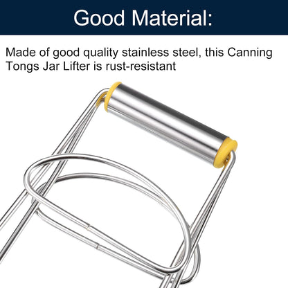 uxcell Folding Hot Plate Grippers Stainless Steel Dish Plate Clip Silver
