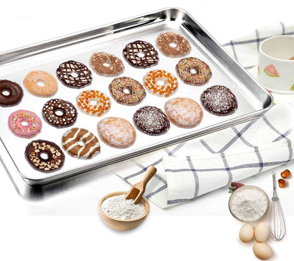 TeamFar Baking Sheet with Cooling Rack Set, 16 x 12 x 1 inch