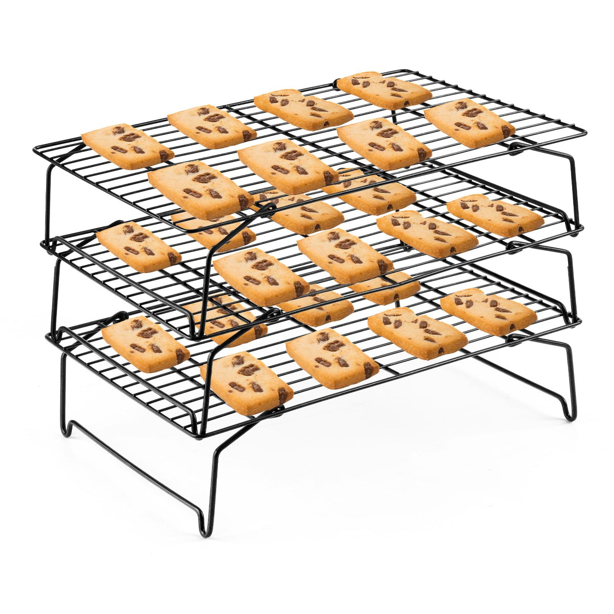 Leonyo 5-Tier Cooling Rack for Cooking and Baking, 15 x10 Inch Wire Racks