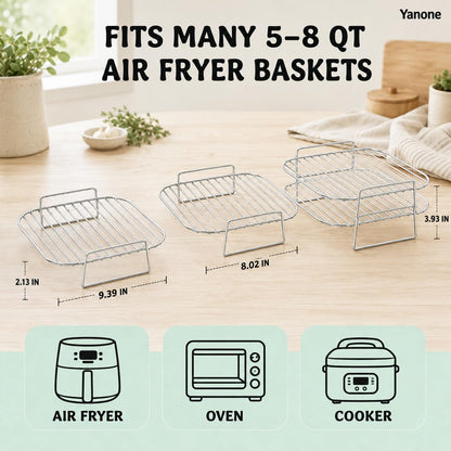 Air Fryer Racks, 8-Inch, 2-Pack