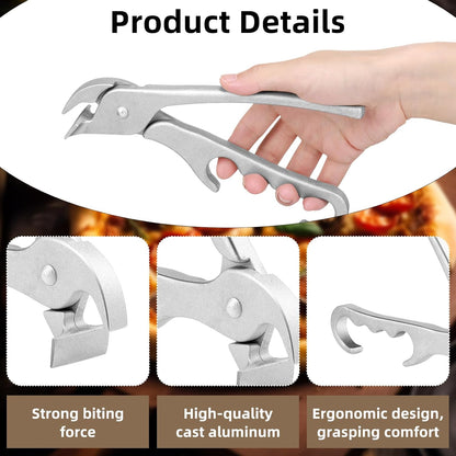 Reallnaive 2 Pack Pizza Pan Gripper Aluminum Pizza Pans Grabber