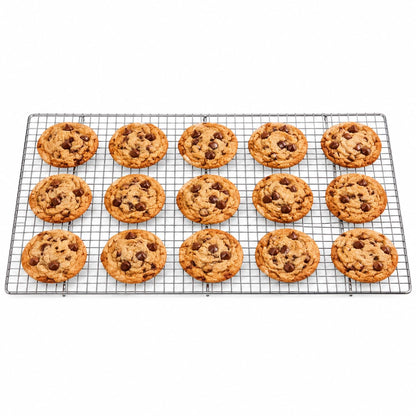 Mrs. Anderson's Baking Professional Nonstick Cooling Rack, Heavy Duty Silicone-Coated Steel, 10 x 18 x 0.75-Inches