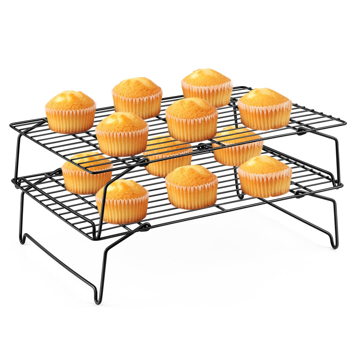 Leonyo 5-Tier Cooling Rack for Cooking and Baking, 15 x10 Inch Wire Racks