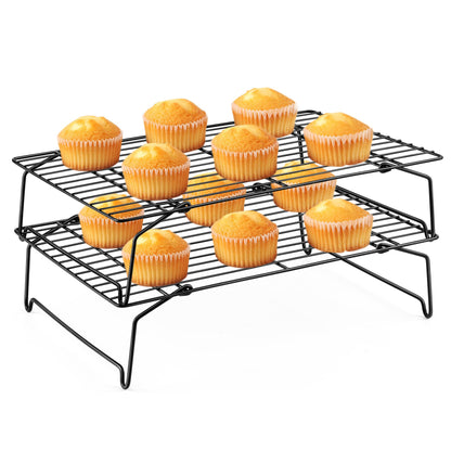 Leonyo 5-Tier Cooling Rack for Cooking and Baking, 15 x10 Inch Wire Racks