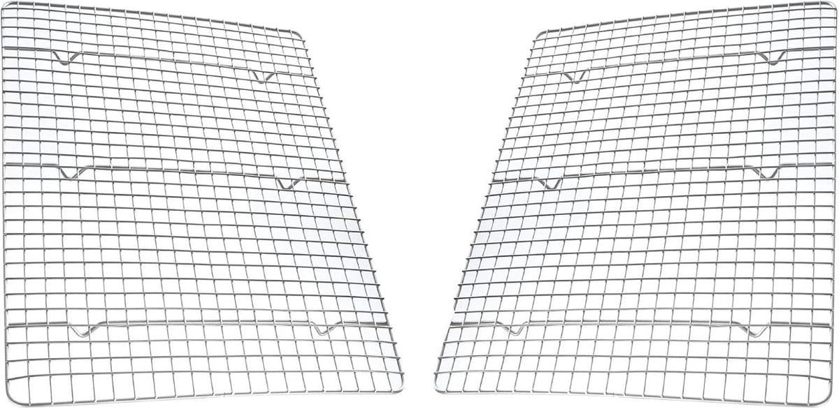USA Pan Half Sheet Nonstick Roasting and Cooling Rack, Set of 2