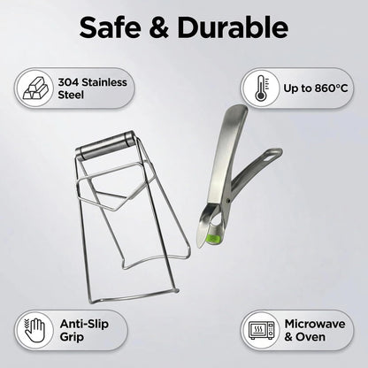 Hot Plate Gripper Plate Gripper Tongs for Kitchen Cooking