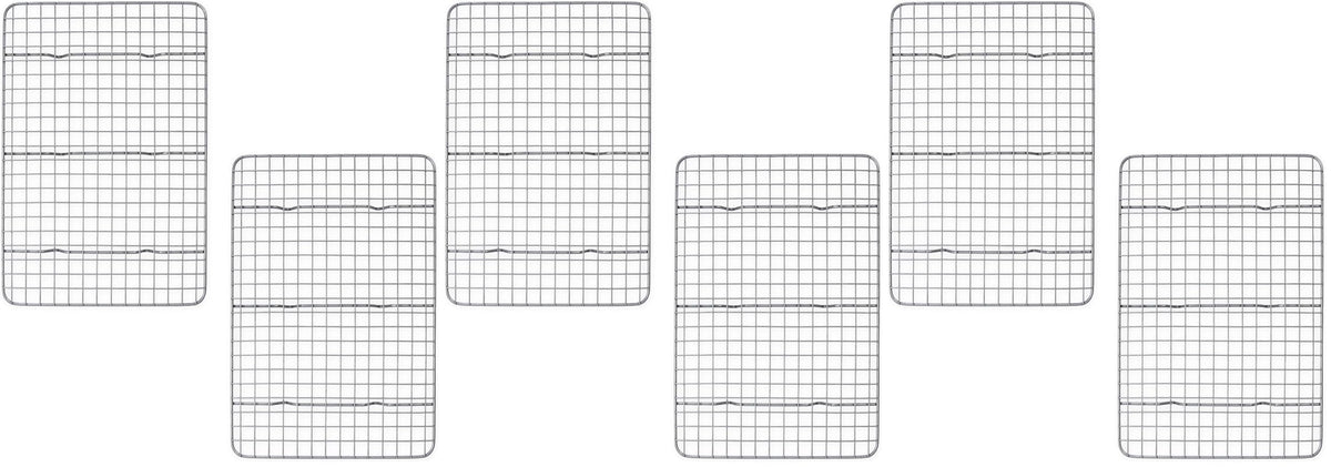 USA Pan Half Sheet Bakeable Cooling Rack, Steel Nonstick Wire