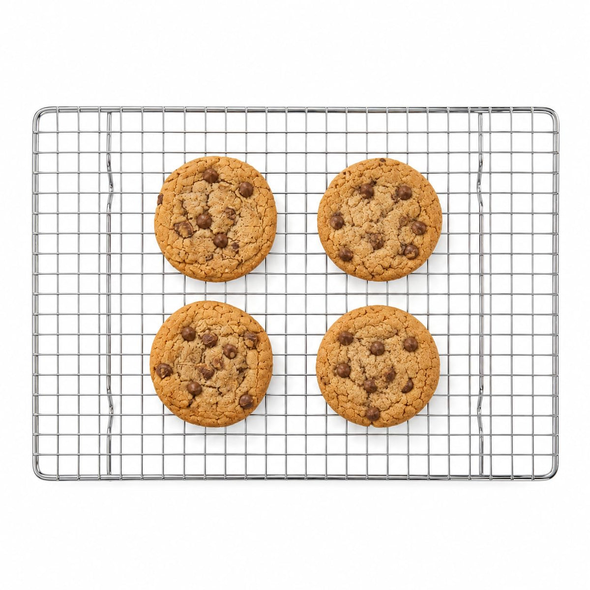 Mrs. Anderson's Baking Professional Nonstick Cooling Rack, Heavy Duty Silicone-Coated Steel, 10 x 18 x 0.75-Inches