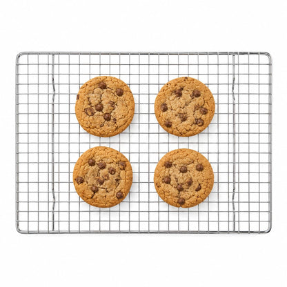 Mrs. Anderson's Baking Professional Nonstick Cooling Rack, Heavy Duty Silicone-Coated Steel, 10 x 18 x 0.75-Inches