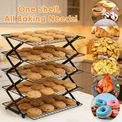 OTYMIOW 4 Tier Collapsible Cooling Rack for Cooking and Baking