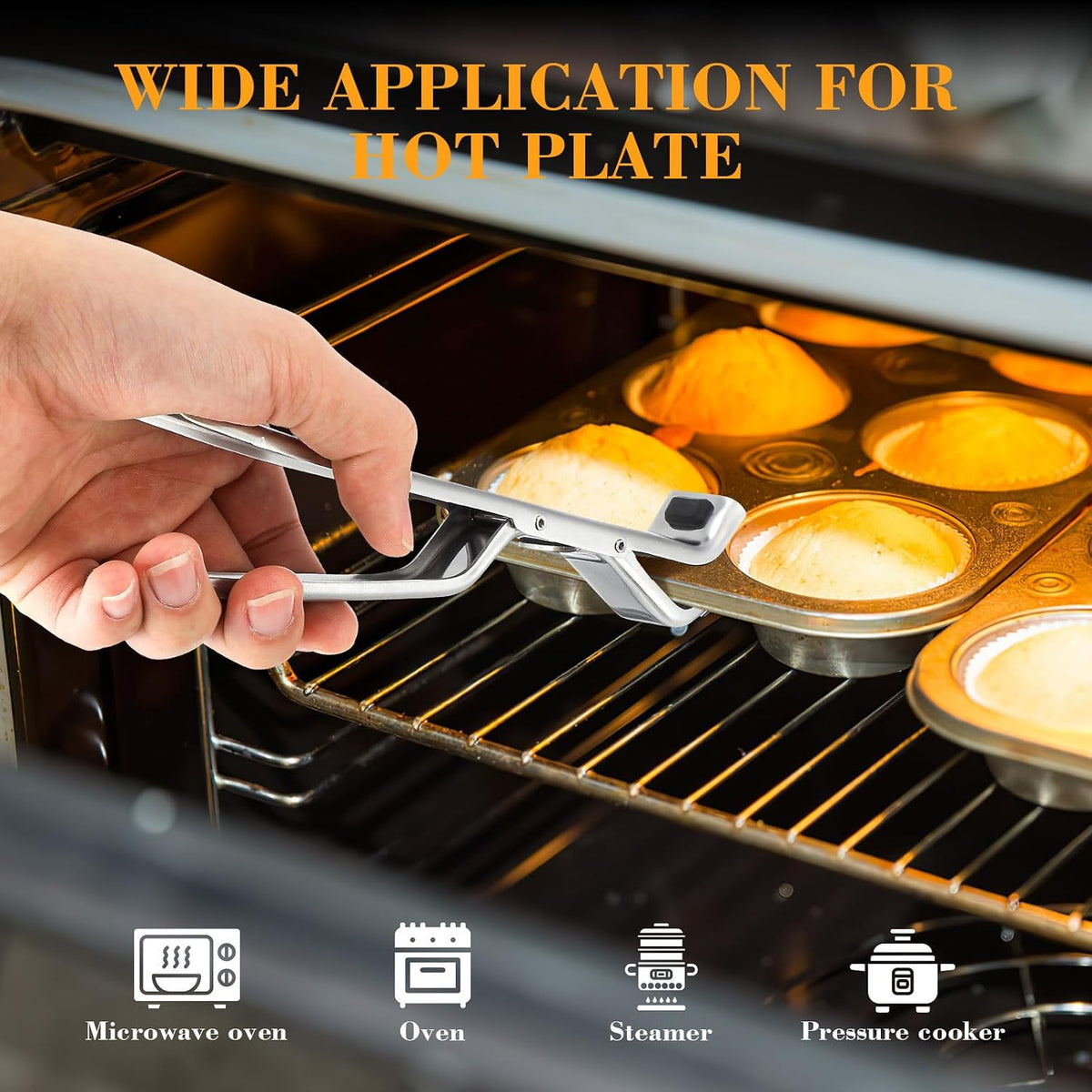 Stainless Steel Hot Dish Plate Clip for Baking Sheets and Trays