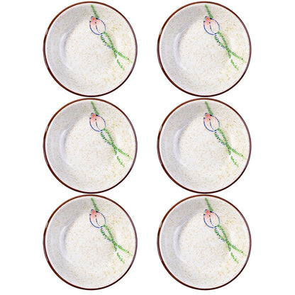 Japanese Ceramic Sauce Dish Set of 6, Sushi Dishes