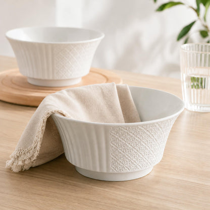 fMBB 6 oz Small White Ceramic Bowls - Set of 6 Dipping, Sauce, Salsa & Snack Bowls, Mini Ceramic Bowls for Condiments Charcuterie Pudding Creme Brulee Ketchup Vinegar Ice Cream