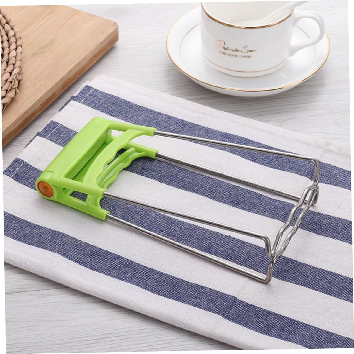 Cabilock 3pcs Stainless Steel Bowl Gripper Skid Resistant Dish Bowl Clip for Kitchen Heatproof Plate Clamp Easy to Use Home Hotel Tool