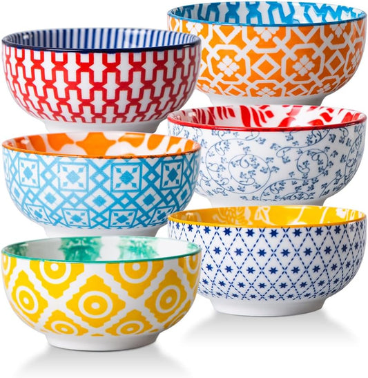 4 Oz Ceramic Mini Dipping Bowls Set of 6