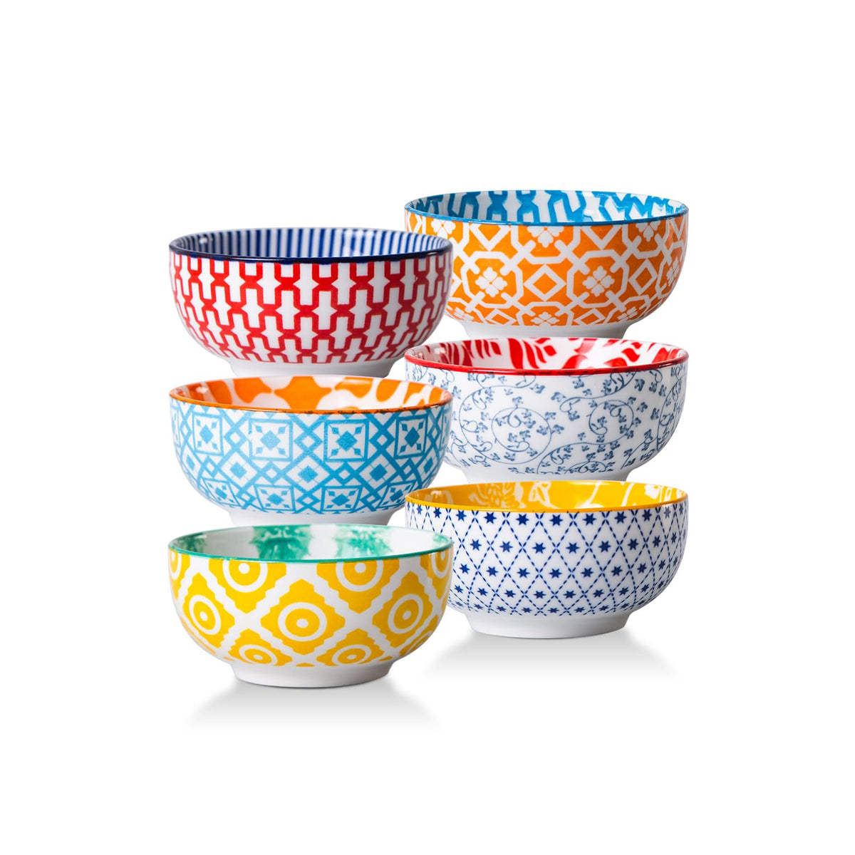 4 Oz Ceramic Mini Dipping Bowls Set of 6