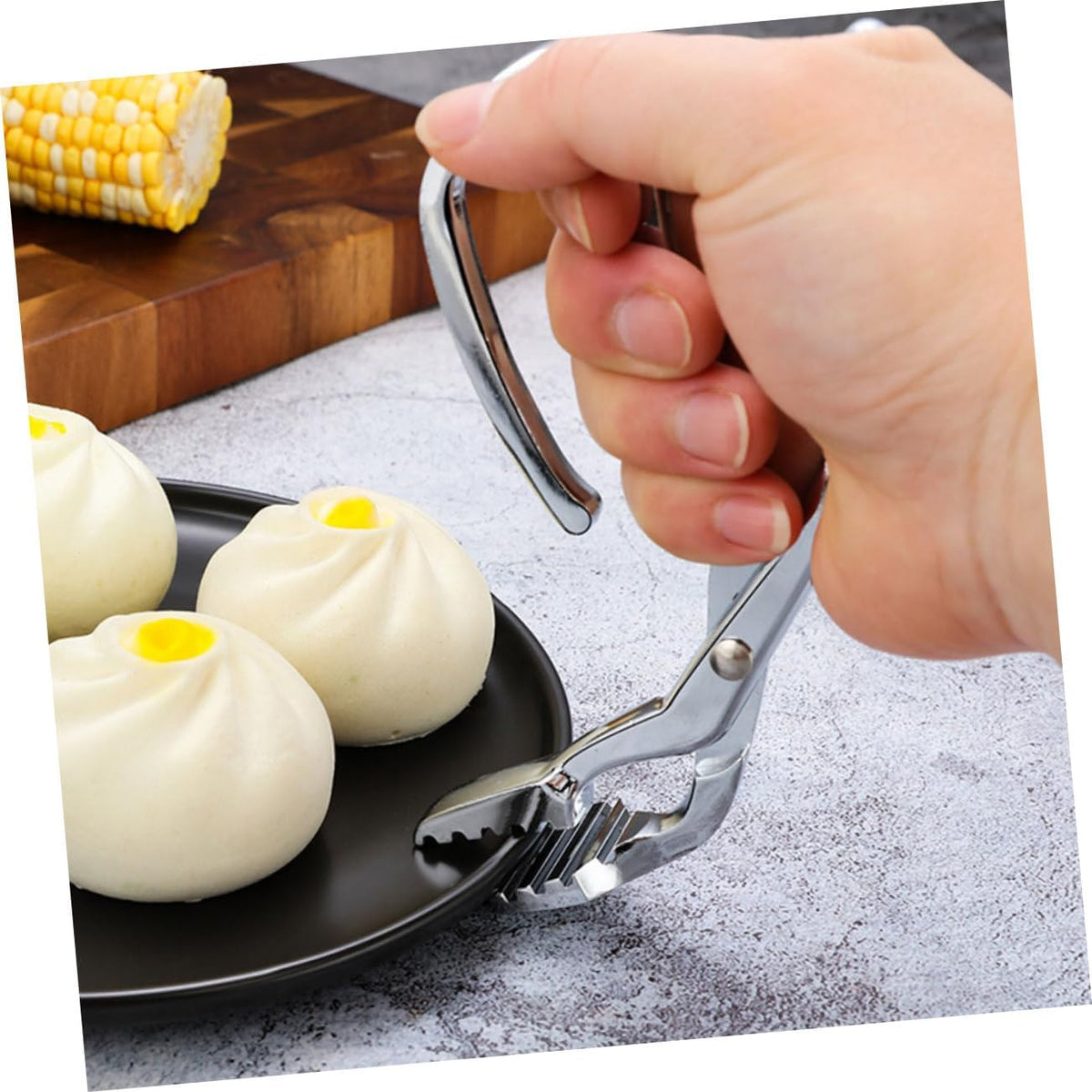 Zinc Alloy Bowl Clip Multi-function Dish Lifter Walnut Opener Kitchen Gadget for Safe Handling of Hot Plates Bowls Essential Home Kitchen Tool
