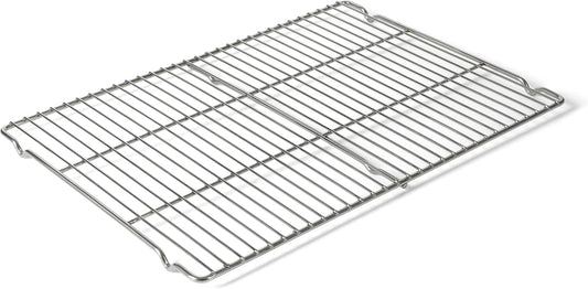 Calphalon Titan 16.5 x 11.5 Inch Cooling and Cooking Rack, Baking Rack, Carbon Steel Durable Oven Safe Wire Rack for Baking, Roasting, Air Circulation, and Cooling