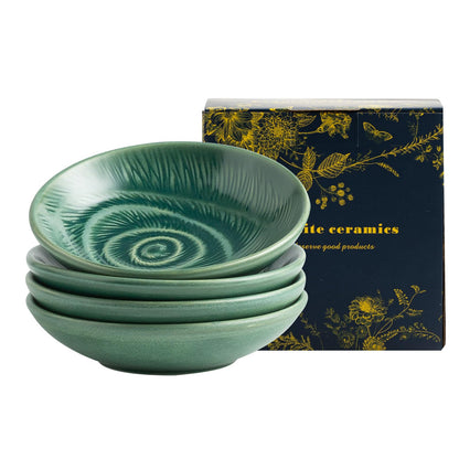 Ceramic Soy Sauce Dishes, 3.4 oz Dipping Bowls Set of 4