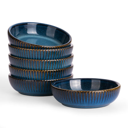 famiware Ceramic Soy Sauce Dish, 3oz Dipping Bowls Set of 6, Matte White