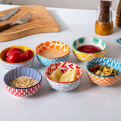 4 Oz Ceramic Mini Dipping Bowls Set of 6